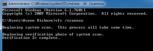 sfc/scannow