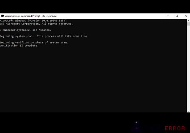 Run System File Checker (SFC)