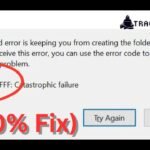 Error Code 0x8000FFFF