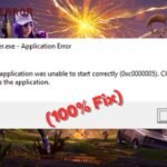 Fix Fortnite 0xc0000005 Error