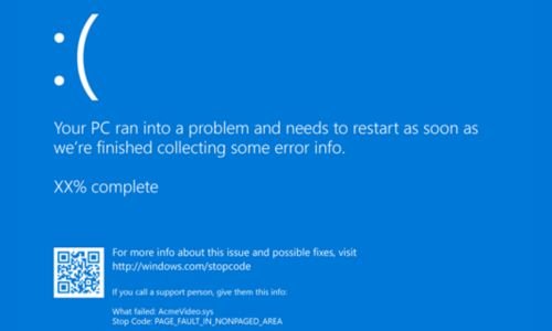 Blue Screen Errors